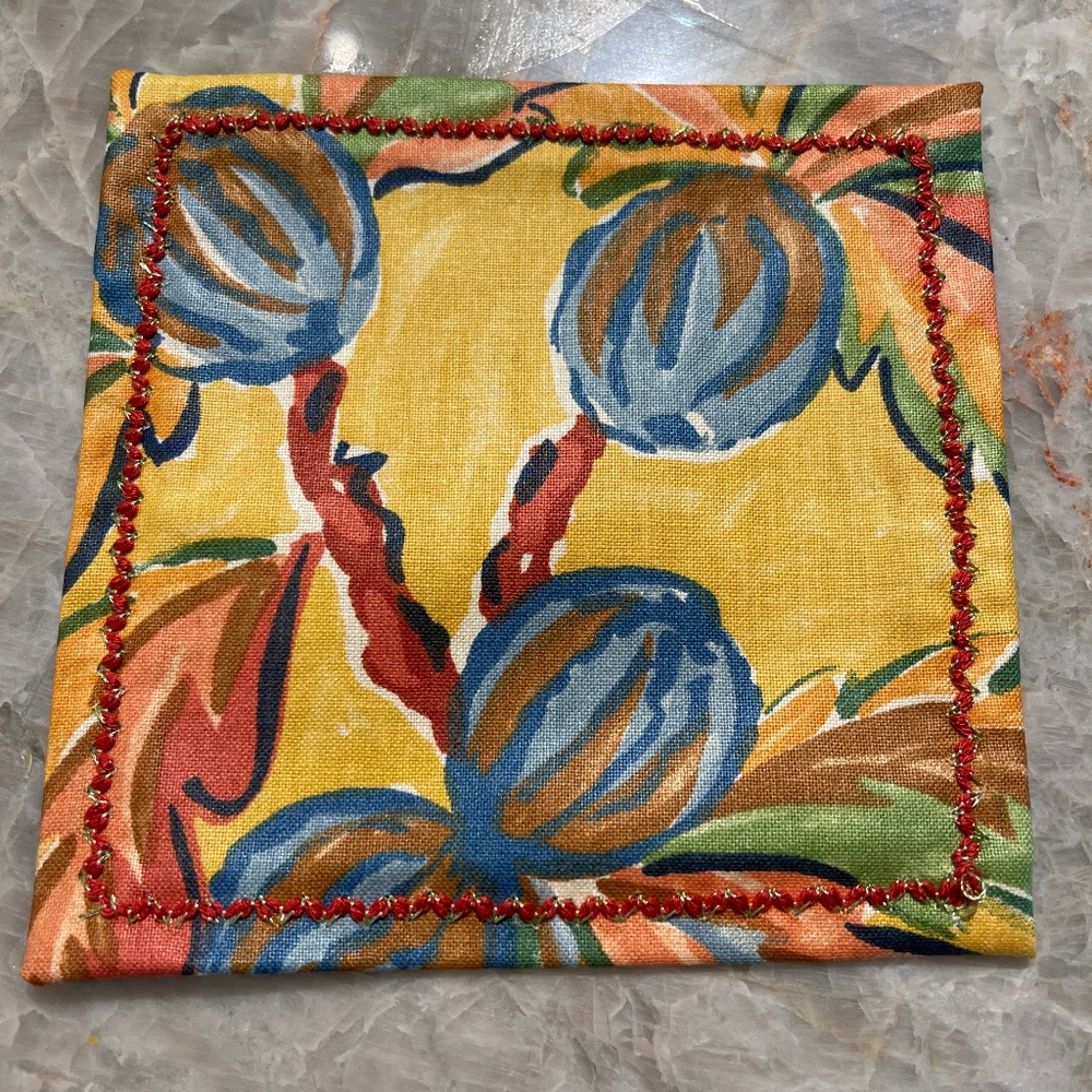 Set of 8 Cloth Napkins, Cotton 4.5"